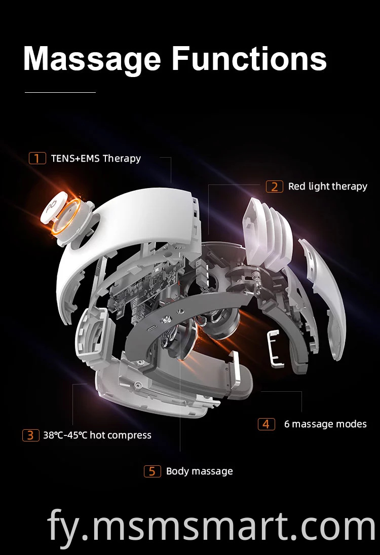 Mear Profesjonele Nije Smart Intelligent Electric Neck Massager foar reliëf fan nekke wurgens